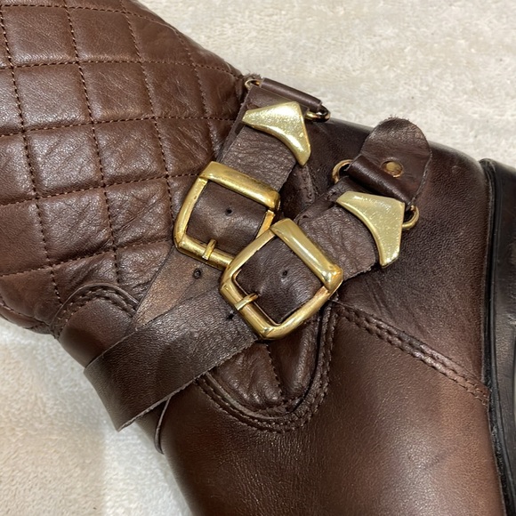 Browns Tan Moto Boots - Picture 4 of 7